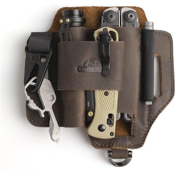 Leather Multitool Sheath,EDC Belt Organizer for Work and Daily Use,Leatherman - Picture 1 of 7